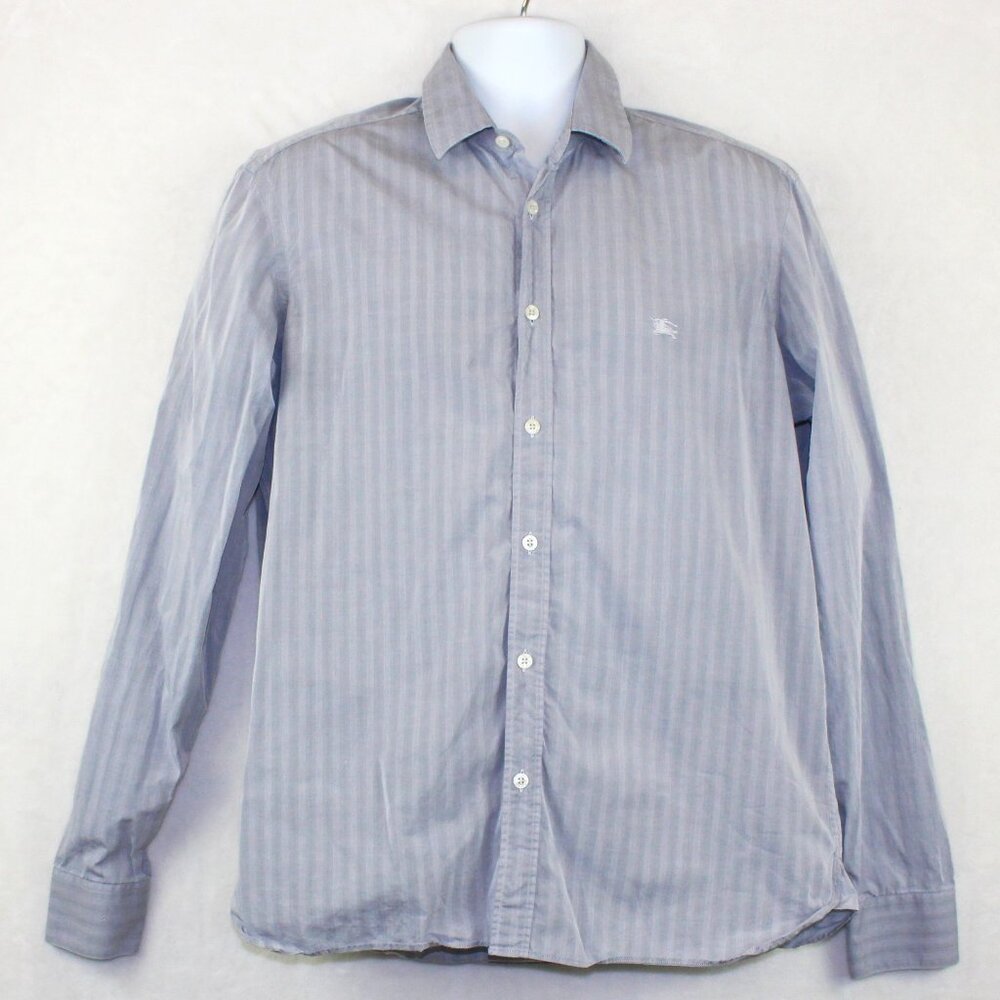 Burberry London Striped Shirt Mens Size 16.5/42 (L)
